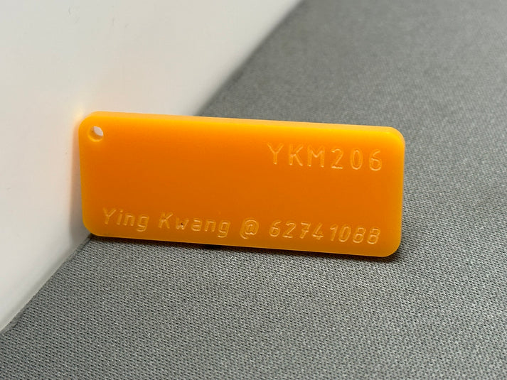 3mm YK206 Opaque Light Orange