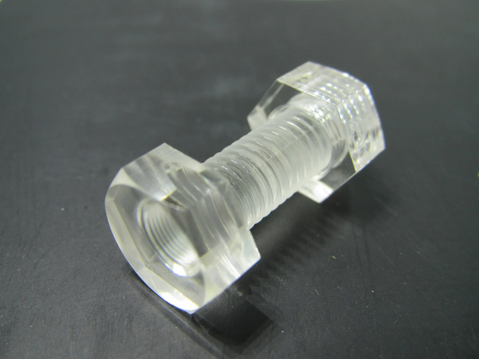 Clear Plastic Screws (Hex Bolt)