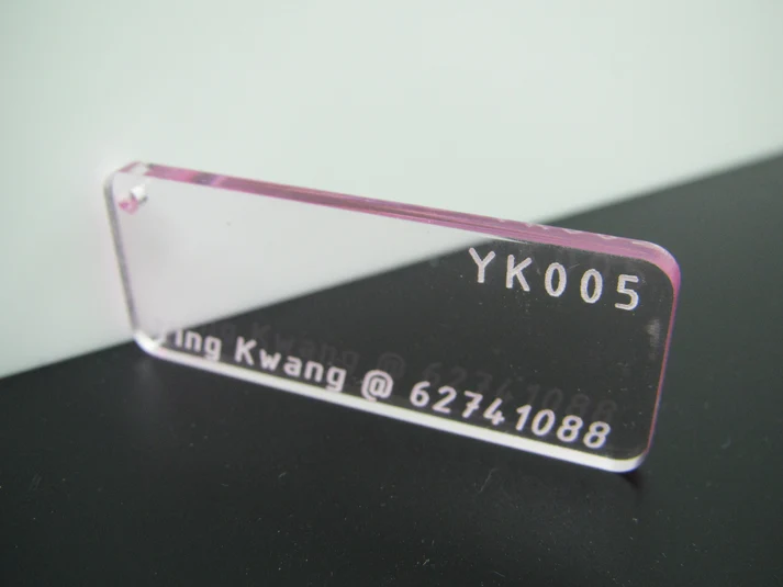 3mm YK005 Luminous Edge Glow Light Pink