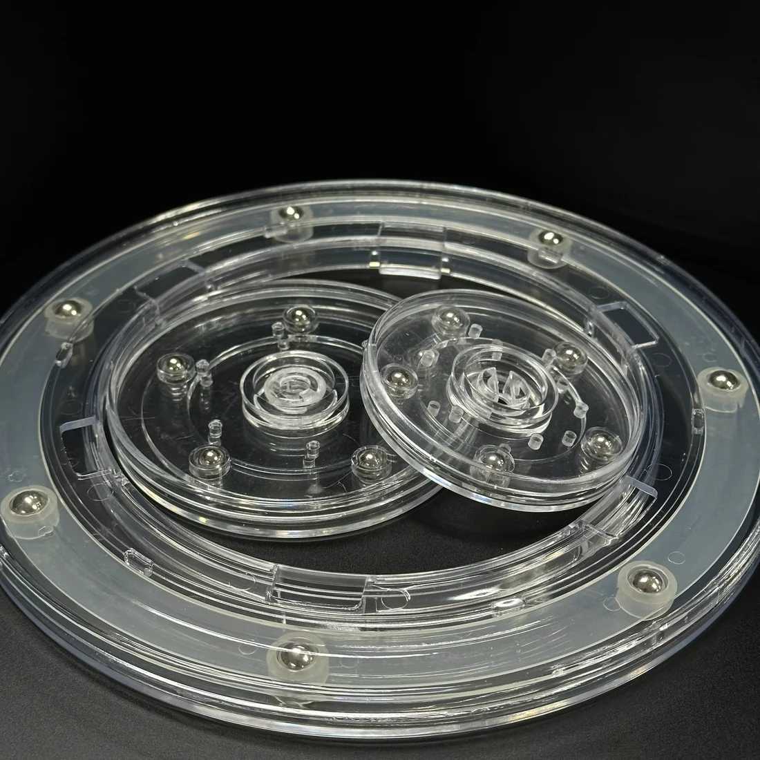 Clear Rotating Disc