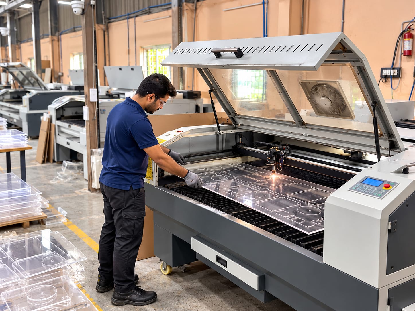 CO2 Laser Cutting Machine for Acrylic Fabrication