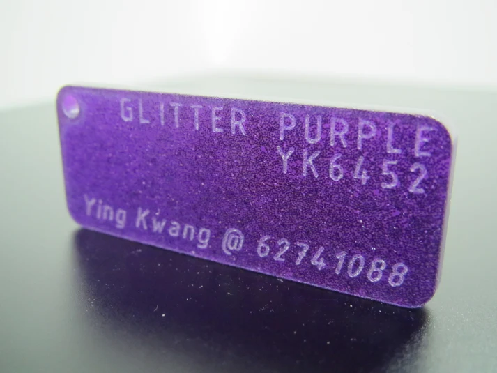 3mm YK6452 Glitter Purple