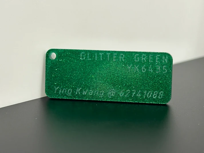 3mm YK6435 Glitter Green