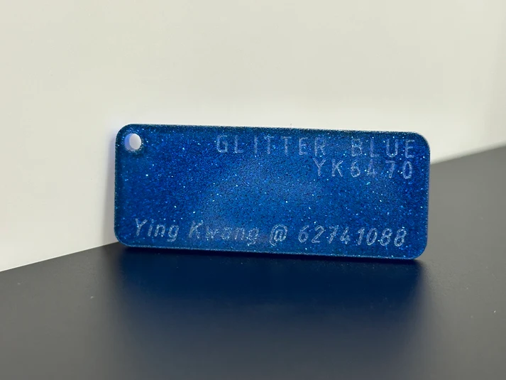 3mm YK6470 Glitter Blue