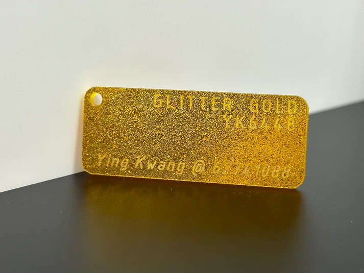 3mm YK6448 Glitter Gold